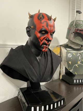 Star Wars 1:1 Darth Maul Sideshow Collectibles Life Size Bust 4