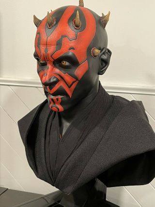 Star Wars 1:1 Darth Maul Sideshow Collectibles Life Size Bust 6
