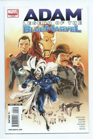 Adam Legend Of The Blue Marvel 2 And 3 Set Marvel Comics Unread Copies Vf/nm