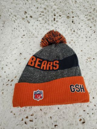 ERA NFL Chicago Bears On field Sideline Beanie Winter Pom Knit Cap Hat 3