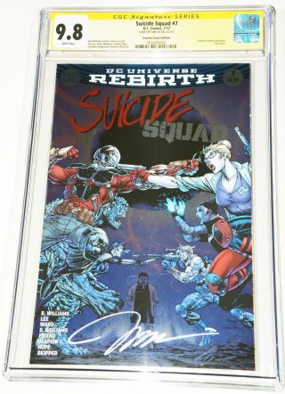 Jim Lee Signed Cgc 9.  8 Ss Suicide Squad 7 Foil Variant Torpedo Comics Exclusive