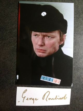 George Roubicek As Praji Hand Signed Autograph Cut With 4x6 Photo - Star Trek