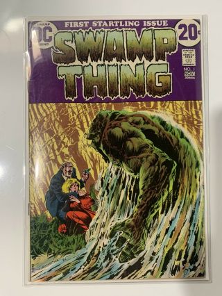 Swamp Thing 1 1972 Bernie Wrightson Sweet Book Origin/ First Alec Holland Key