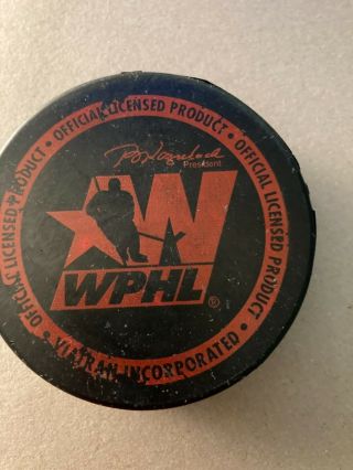 WPHL Tupelo T - Rex Rare Team Logo Official League Rev Hockey Puck Collect Pucks 2