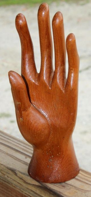 Vintage Wooden Hand Hand Carved Jewelry Display?
