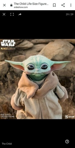 Star Wars - Sideshow The Child Baby Yoda Life - Size Figure
