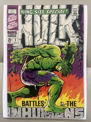 Marvel Comics Group King - Size Special Hulk 1 Oct 1968 Hulk Battles The Inhumans