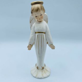 Napco Angel Figurine Extended Hands C5408 Japan National Potteries Halo Peace