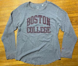 Boston College Xl Long Sleeve Shirt League Unisex Adult Running Walking