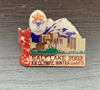 Vintage 1997 Coca Cola Olympics Pin 2002 Salt Lake City