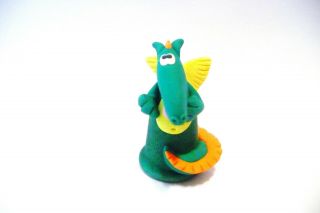 THIMBLE HANDCRAFTED WOOD & POLYMER CLAY K LNATX ' 83 ADORABLE DRAGON 2