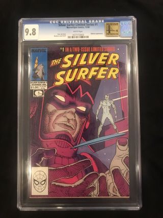 Marvel Comics Cgc 9.  8 Silver Surfer 1 Of 2 Mini Series 1988