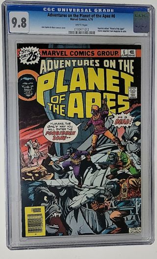 Marvel Comics Adventures On The Planet Of The Apes 6 Cgc 9.  8