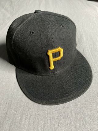 Pittsburgh Pirates 7 1/2 Era 59fifty Fitted Hat Cap Black P Logo