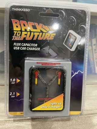 Think Geek Exclusive Back To The Future Flux Capacitor Usb Car Charger Rare