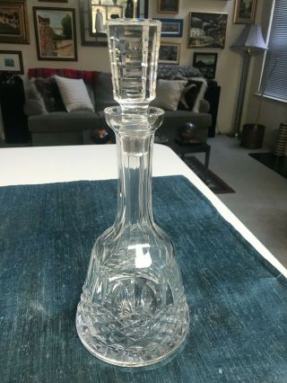 12 3/4 " Waterford Kenmare Cut Crystal Decanter With Cut Stopper