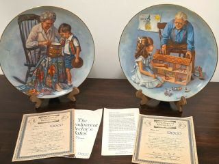 Reco Collector Plates Set Of 2 9.  25 " Grandma 