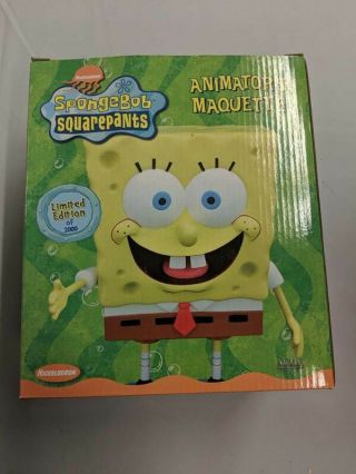 Spongebob Animators Maquette Statue Limited Edition Acme Archives Only 2000 Made