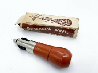 Vintage Sewing Awl Tool - With Box D68