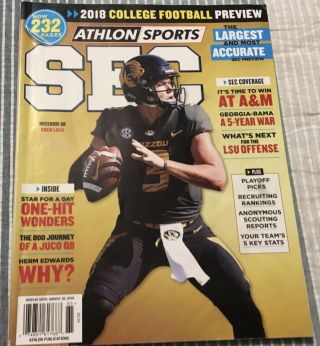 3 Football Magazines With Drew Lock On Cover Missouri Mizzou Broncos