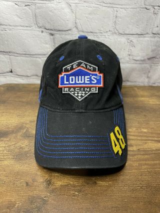 Nascar Team Lowes Racing Jimmie Johnson 48 Hat Cap Blue