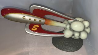 Cool Rockets Space Age Rocket Desk Sculpture " Streamliner” Jeff Brewer