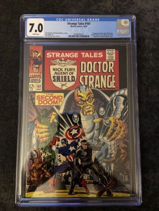 Strange Tales 161 Cgc 7.  0 1st Sa Yellow Claw White Pages
