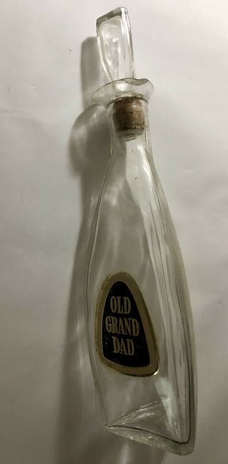 1956 Old Grand Dad Empty Decanter - I Dream Of Jeannie Style Bottle W Stopper