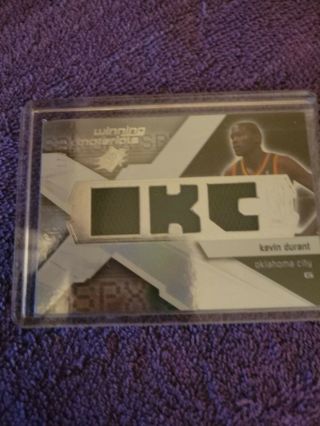 2008 - 09 Kevin Durant Spx Winning Materials Patch Sp Insert 17/25 Ud Game -