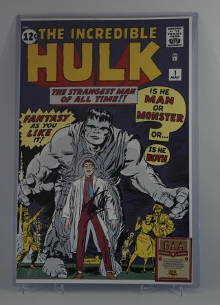 Stan Lee Signed The Incredible Hulk 1 May 1 Poster Gaa Certified