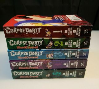Corpse Party Blood Covered Vol 1,  2,  3,  4,  5 1 - 5 English - Manga Complete
