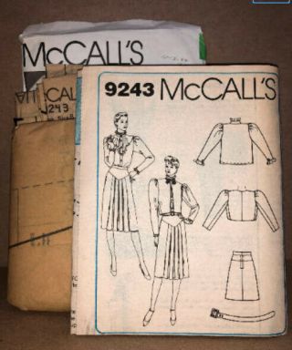 1980s 9243 Vintage McCall ' s Joan Collins/Dynasty Sewing Pattern - Size 8 3