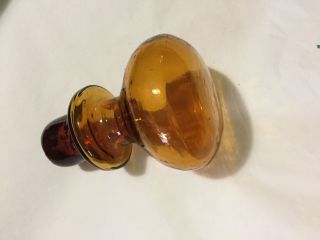 Vintage Amber Bottle Stopper For Liquor Decanter - 2.  75 " Circumference