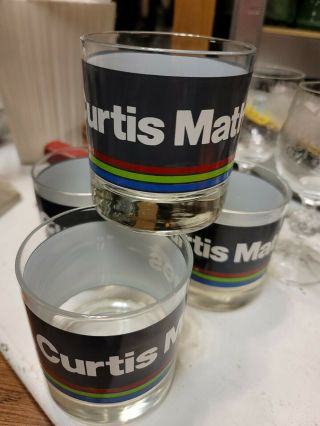Vintage Curtis Mathes Advertising Glaas Drinking Glasses 4