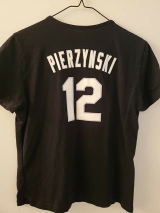 A.  J.  Pierzynski Chicago White Sox T - Shirt Xl Adult Fitted Women’s Majestic