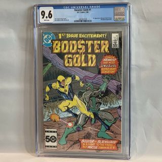 Booster Gold 1 Cgc 9.  6 White Pages 1st Appearance Booster Gold - Dc 1986