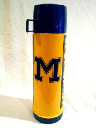 University Of Michigan Thermos Vacuum Bottle 24oz 13 "
