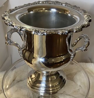 Vintage Silverplate Oneida Champagne Ice Bucket