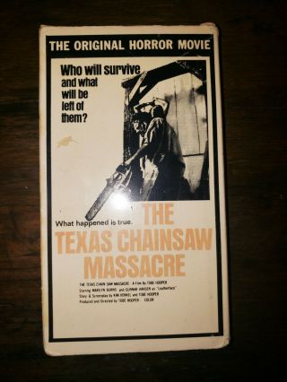 Texas Chainsaw Massacre Astral Video Slip Extremely Rare