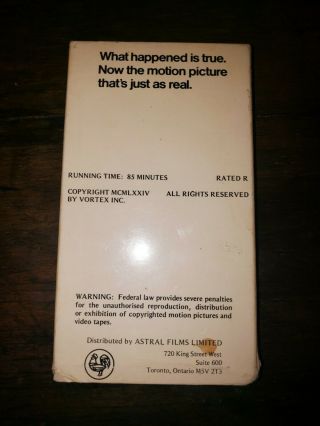 TEXAS CHAINSAW MASSACRE ASTRAL VIDEO SLIP EXTREMELY RARE 2