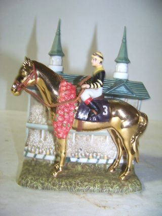 Seattle Slew Triple Crown Winner 22k Gold Miniature Decanter Only 12 Made 5