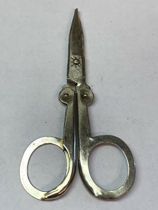 Vintage Folding Sewing Scissors - Made In Germany