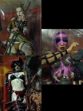 All 3 Female Figures From Mcfarlane Twisted Fairy Tales 1:12th 6 - Inch Scale
