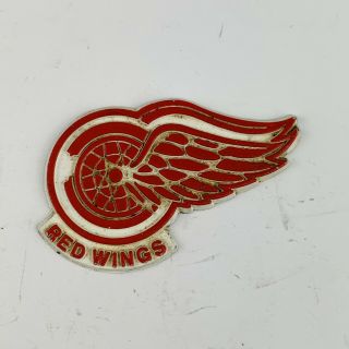 Vintage Nhl Detroit Red Wings Standing Board Hockey Rubber Fridge Magnet