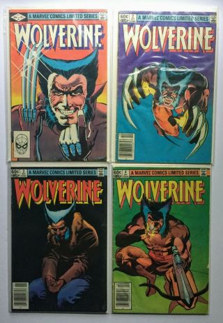 Wolverine Limited Series 1 - 4 Marvel Comics 1982 Frank Miller Complete Claremont