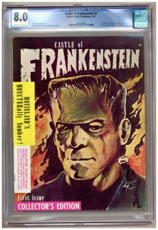 Castle Of Frankenstein 1 (cgc 8.  0) Larry Ivie; Gothic Castle Publishing; 1962