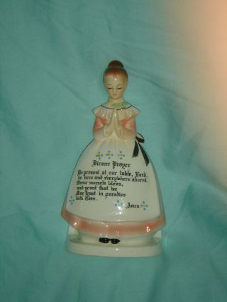 Enesco - Pink Prayer Lady - Mother In The Kitchen - Napkin Holder - 1960s - Japan