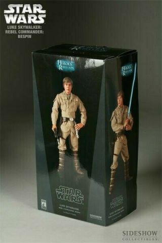 Star Wars Luke Skywalker Rebel Commander: Besbin 1/6 Scale Figure Sideshow Mib