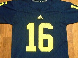 Vintage Michigan Wolverines 16 Football Jersey By Adidas,  Youth Small,