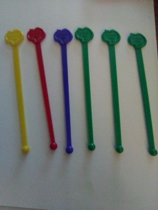 Beverly Hills Supper Club Newport Ky 6 Drink Stirrer Swizzle Sticks 4 Colors